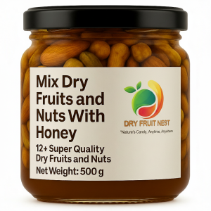 mix dry fruites with honey